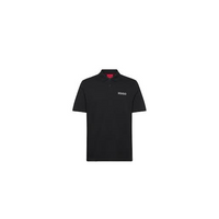 Hugo Men's Drocholo Logo Short Sleeve Polo T-Shirt, Black