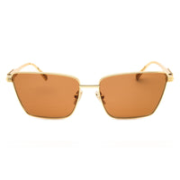 Salvatore Ferragamo Salvatore Ferragamo Sunglasses Cat Eye Full Rim, Gold Frame and Grey Lens SF331S738