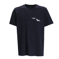 Hugo Boss Men's Tee 3 Short Sleeve Graphic T-Shirt, Navy Navy