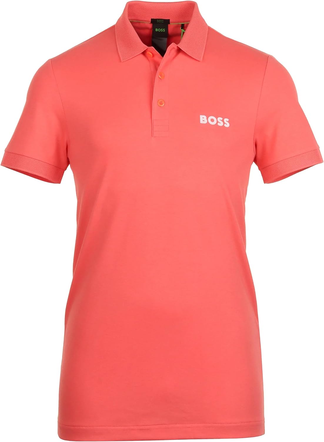 Hugo Boss Men's Paule Short Sleeve Cotton Polo T-Shirt, Pink Pink