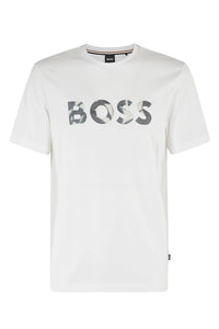Hugo Boss Men's Thompson 15 Short Sleeve Crew Neck T-Shirt, White White
