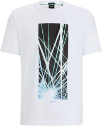 Hugo Boss Men's Tee 6 Short Sleeve Graphic T-Shirt, White1