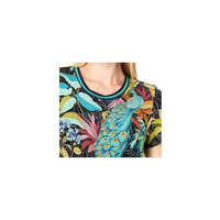 Johnny Was The Janie Favotire Asymmetric Knit Midi Dress Paon