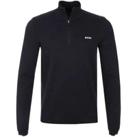 Hugo Boss Men's Ever-X Tech Flex Quarter-Zip Sweatshirt, Black Black