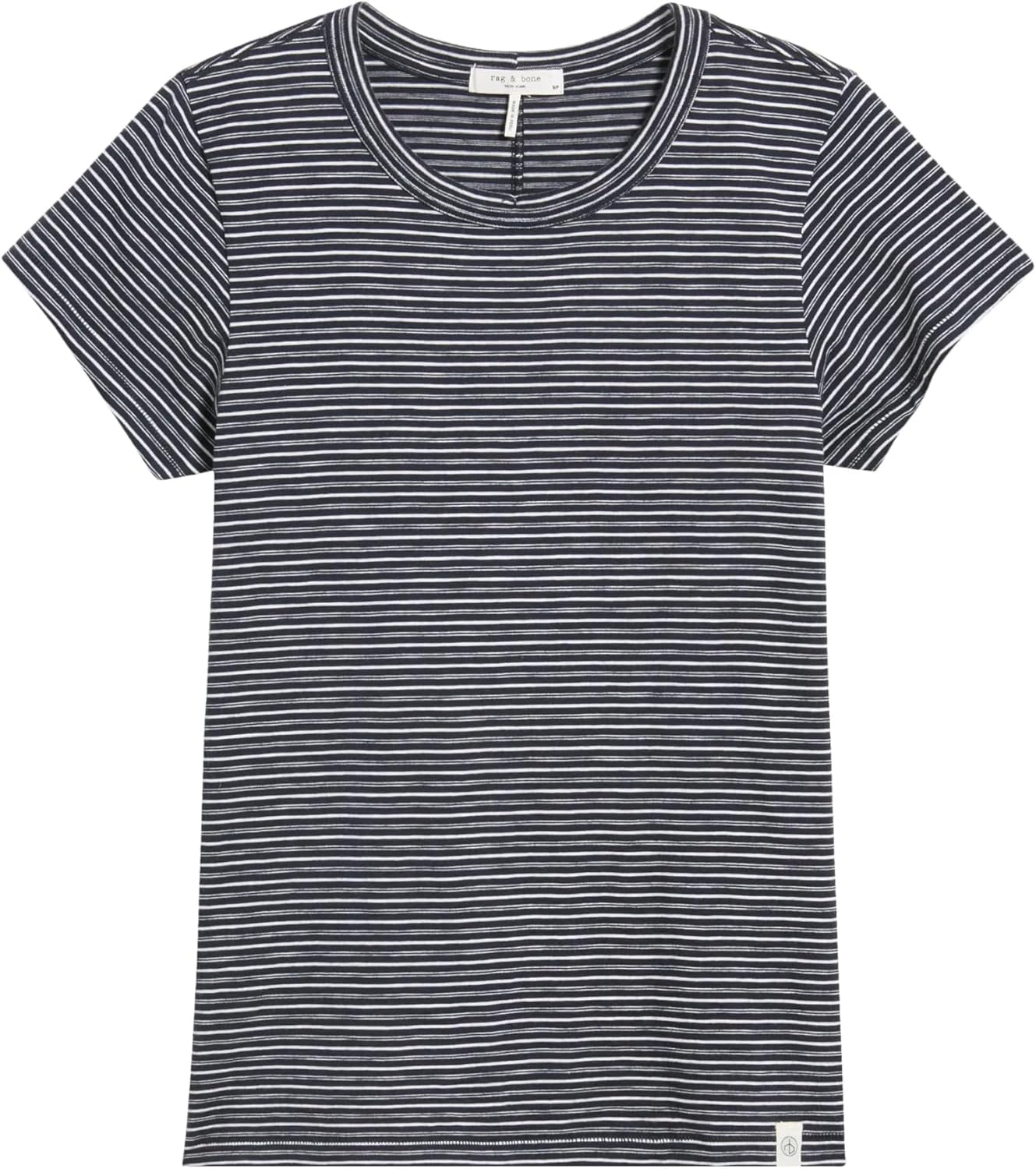 rag & bone Women's The Slub Stripe Tee, Salute Multi XS Salute Multi