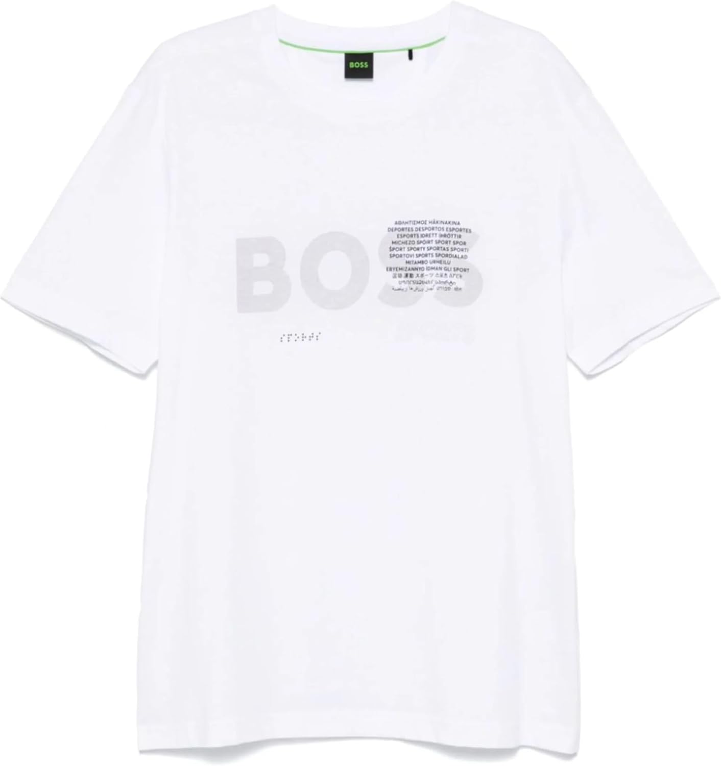 Hugo Boss Men's Tee 3 Short Sleeve Crew Neck Graphic T-Shirt, White XL White