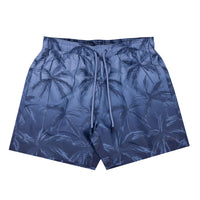 Hugo Boss Men's Zen Ombre Palm Tree Print Swim Shorts, Blue Blue