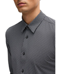 hugo boss slim dress shirt Boss Performance Stretch Shirts 50555747 White/100 / 15.5