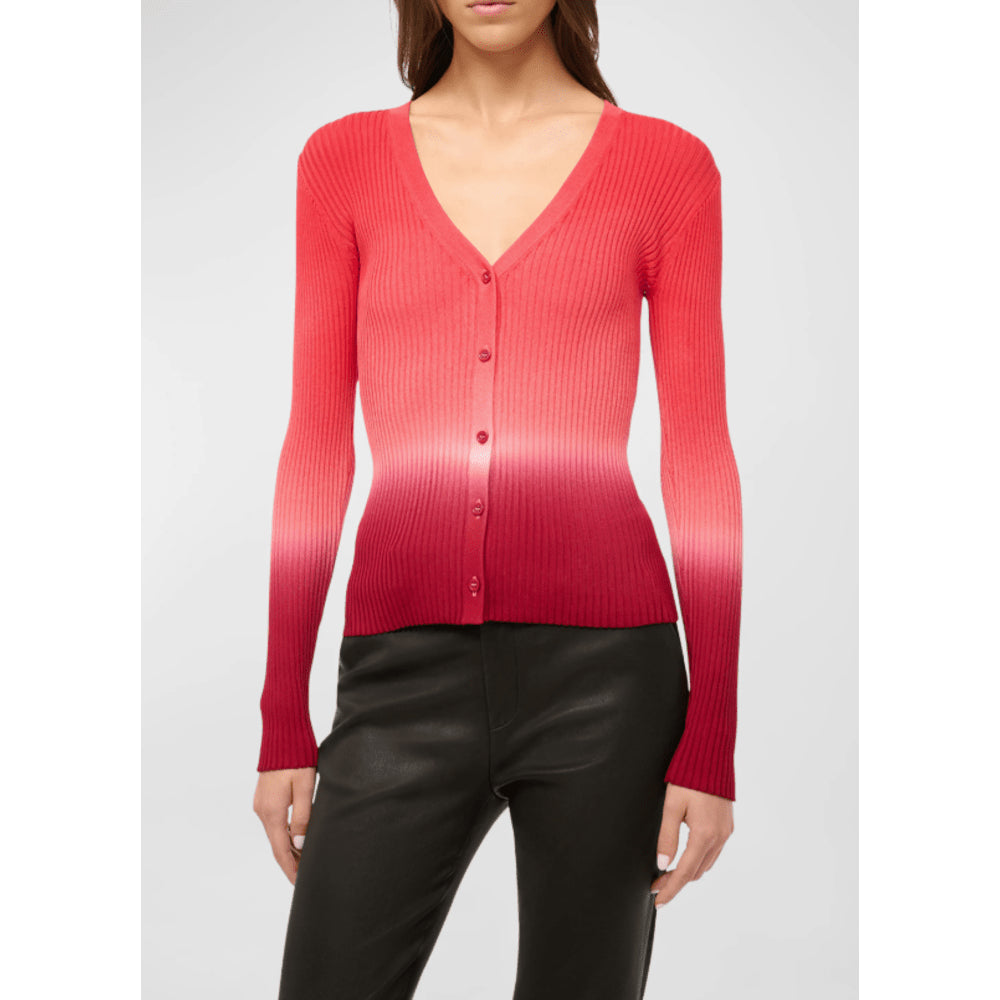 Staud Women's Ribbed Cargo Sweater, Dusk Dip Dye