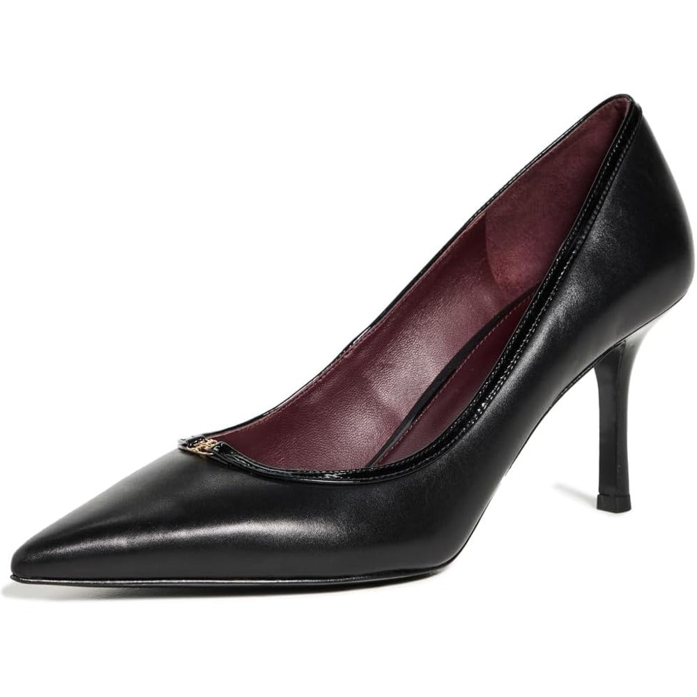 Tory Burch Women's Double T Buckle 80mm Pumps, Perfect Black 10 Perfect Black