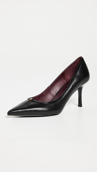 Tory Burch Women's Double T Buckle 80mm Pumps, Perfect Black