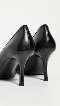 Tory Burch Women's Double T Buckle 80mm Pumps, Perfect Black