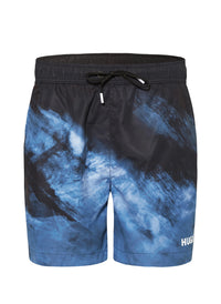 Hugo Men's Dune Swim Trunks, Black Black