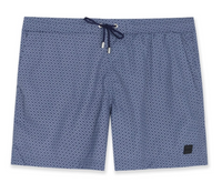 Hugo Boss Men's Ciro All-Over Logo Swim Trunks, Navy Navy