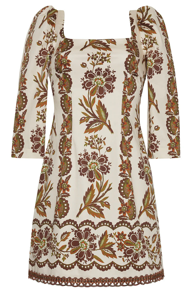 Cara Cara Women's Belinda Mini Dress, Olive Renaissance