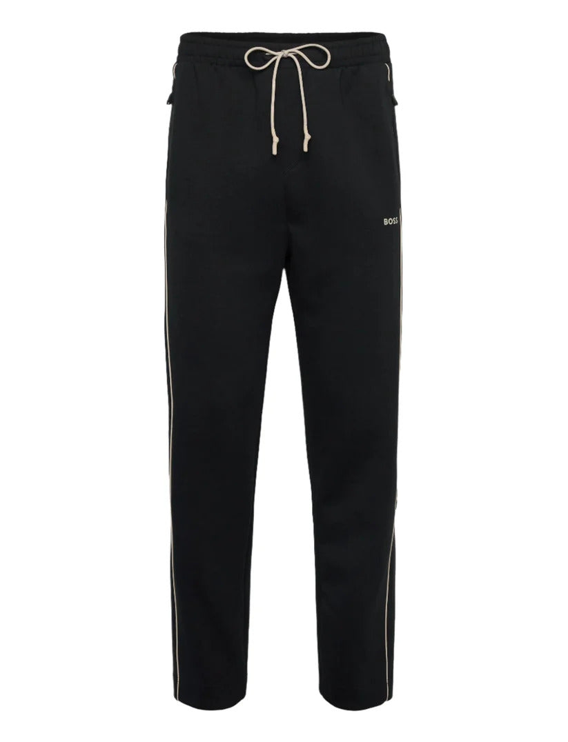 Hugo Boss Men's Hadim 1 Thick Cotton Track Pants, Black Black