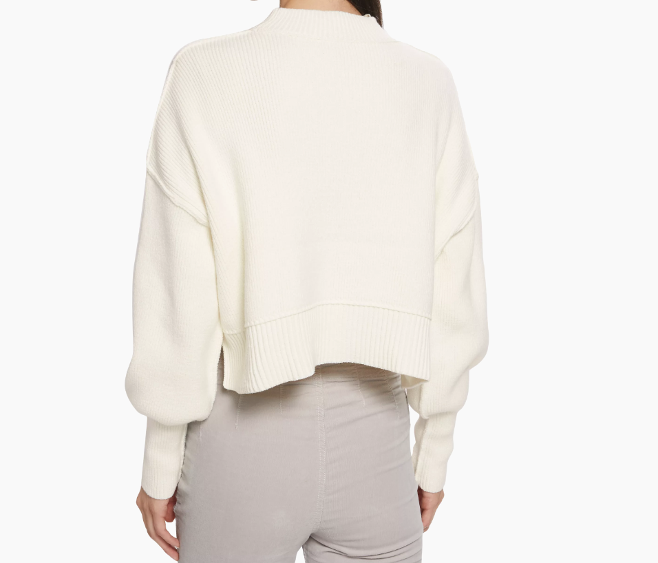 Free People Women's Easy Street Crop Pullover, Moonglow