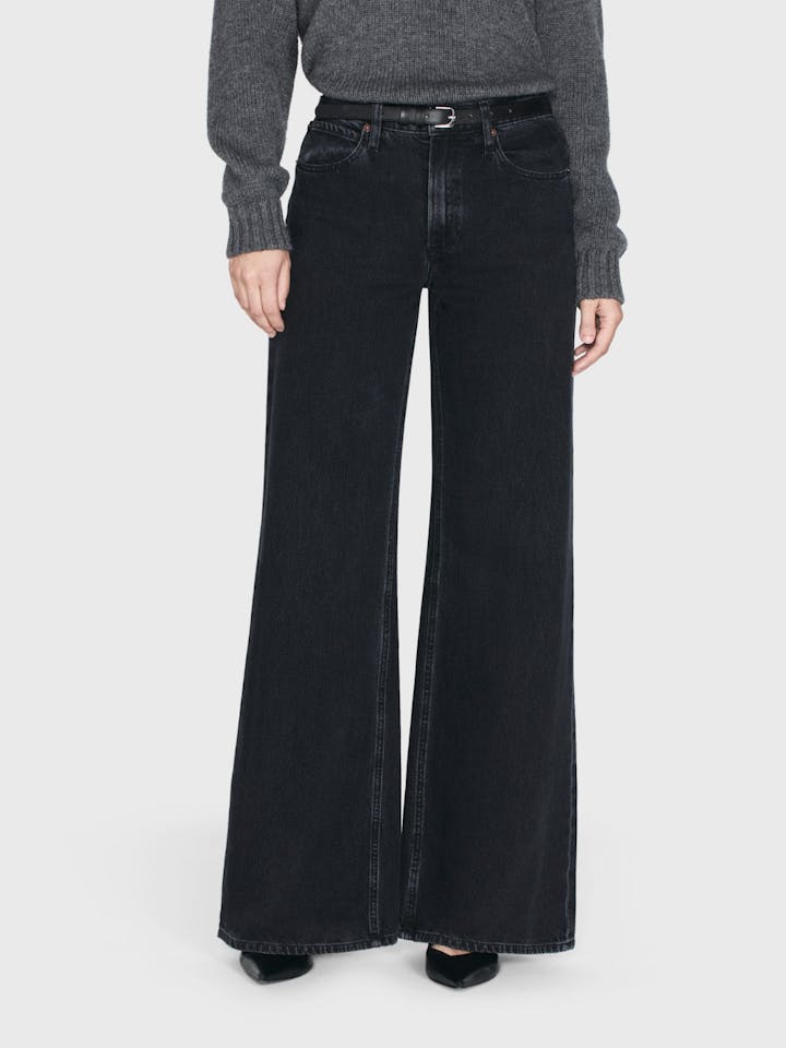 Frame Women's Easy Wide Flare Jeans, Inkwell