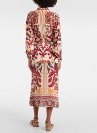 Farm Rio Women's Maxi Dress, Toucans Scarf Cream