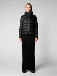 Save the Duck Women's Elsie Puffer Jacket, Black, 12