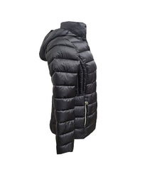 Michael Michael Kors Women's Hooded Packable Jacket, Black, L2
