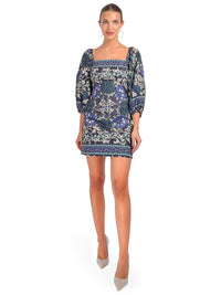 Cara Cara Women's Montauk Dress, Blue Bogata Scarf