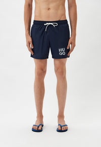 Hugo Men's Paol Swim Trunks, Blueberry Blue, Large
