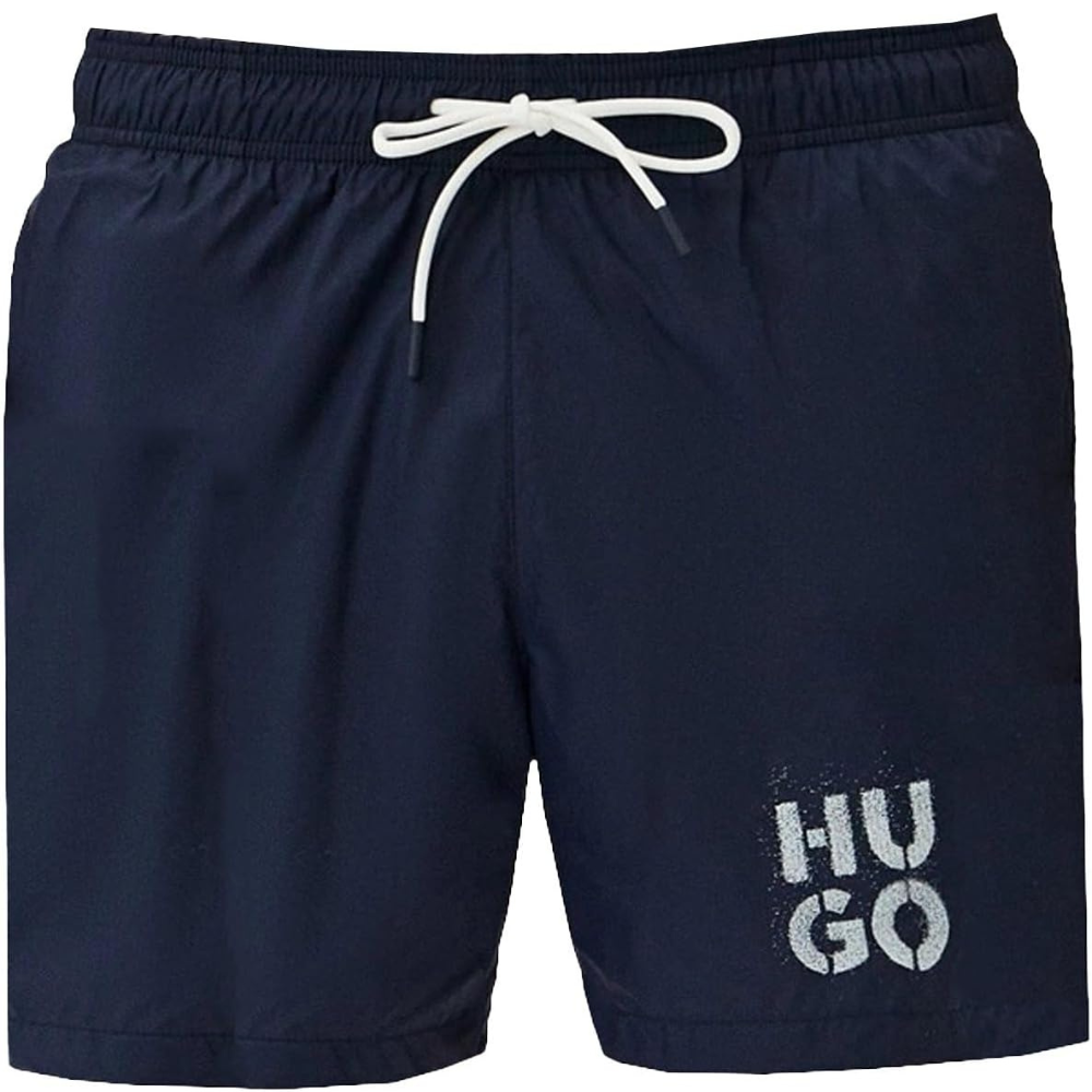 Hugo Men's Paol Swim Trunks, Blueberry Blue, Large Blueberry Blue