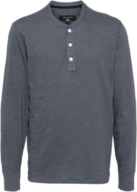 rag & bone Men's Classic Flame Henley, Ombre XXL Ombre