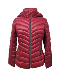 Michael Michael Kors Women's Lightweight Down Packable Coat, Red Red