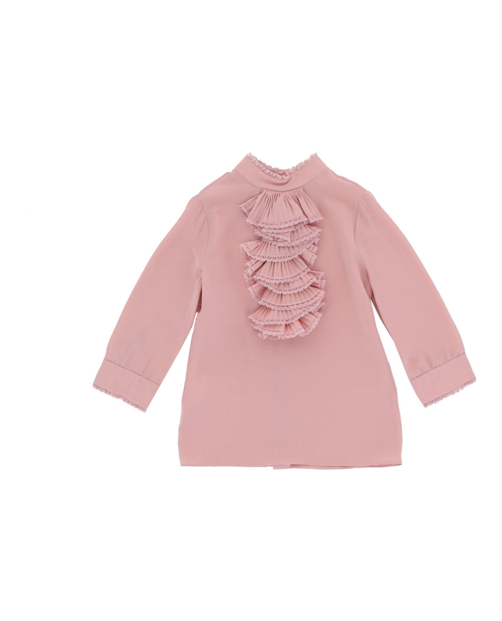 Gucci Girls Ruffled Collard Blouse