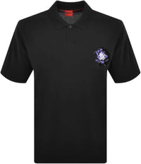Hugo Men's Dignipolo Short Sleeve Pique Polo, Black Black