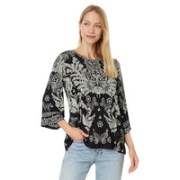 Johnny Was The Janie Favorite Bell Sleeve Top - Farfalla Farfalla Joan