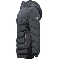 Michael Michael Kors Women's Chevron Scuba Coat, Black