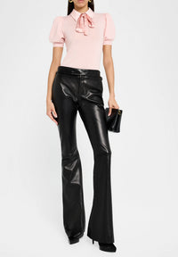 alice + olivia Chase Puff Sleeve Sweater, Pearl Blush