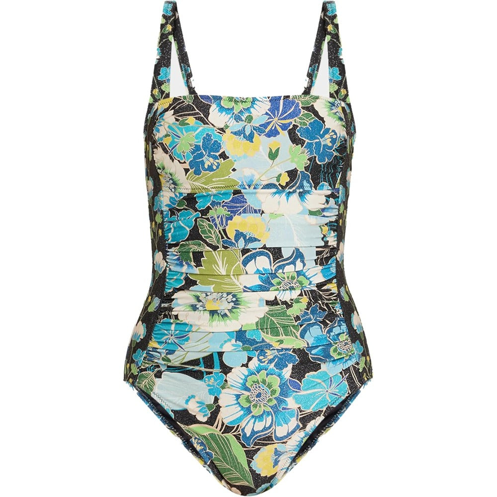 Johnny Was Ruched One Piece - Jenn Jenn Glittery Multicolor