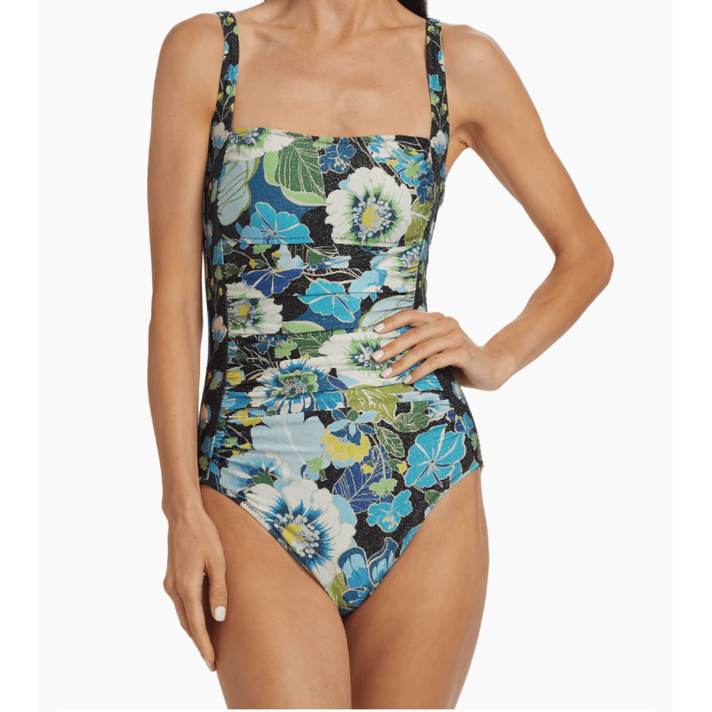 Johnny Was Ruched One Piece - Jenn Jenn Glittery