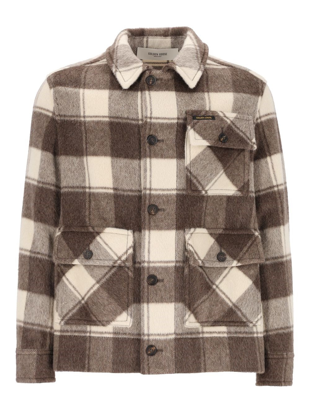 Golden Goose Men "Journey" Boxy Shirt Jacket