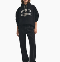 Favorite Daughter Women's The Collegiate Hoodie, Black