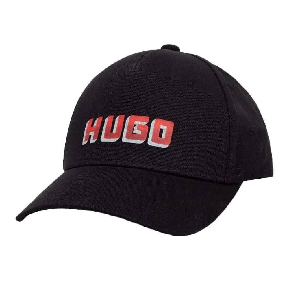 Hugo Men's Jude Block Logo Baseball Cap, Black