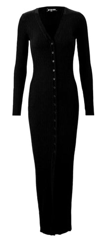 Staud Women's Maxi Shoko Sweater Dress, Black Black