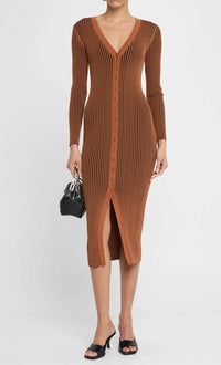 Staud Women's Shoko Sweater, Tan/Black