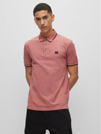 Hugo Men's Deresino 232 Short Sleeve Polo Shirt, Pink