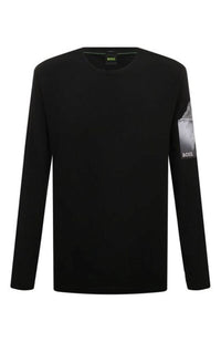 Hugo Boss Men's Togn 2 Long Sleeve T-Shirt, Black Black