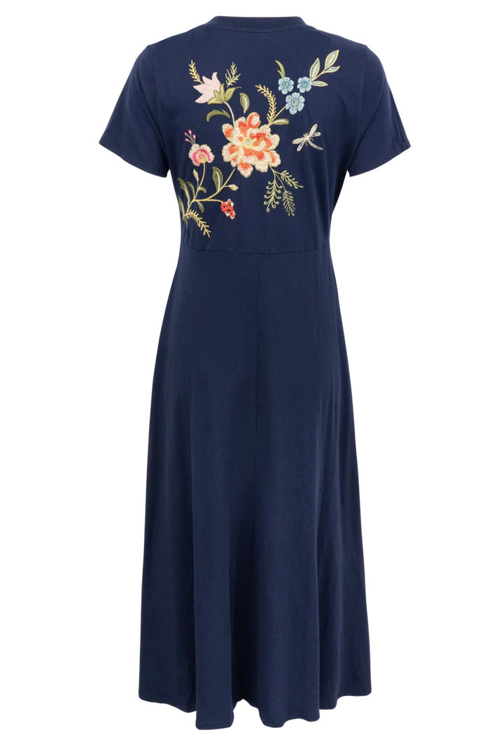 Johnny Was Women's Raw Seam Crew Neck Dress, Sophie