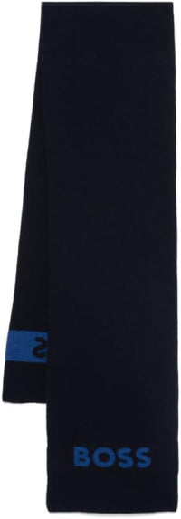 Hugo Boss Men's Elio Scarf, Blue One Size Blue