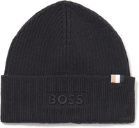 Hugo Boss Men's Magico Beanie, Black One Size Black