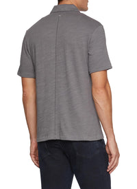 rag & bone Men's Classic Flame Polo, Dark Grey