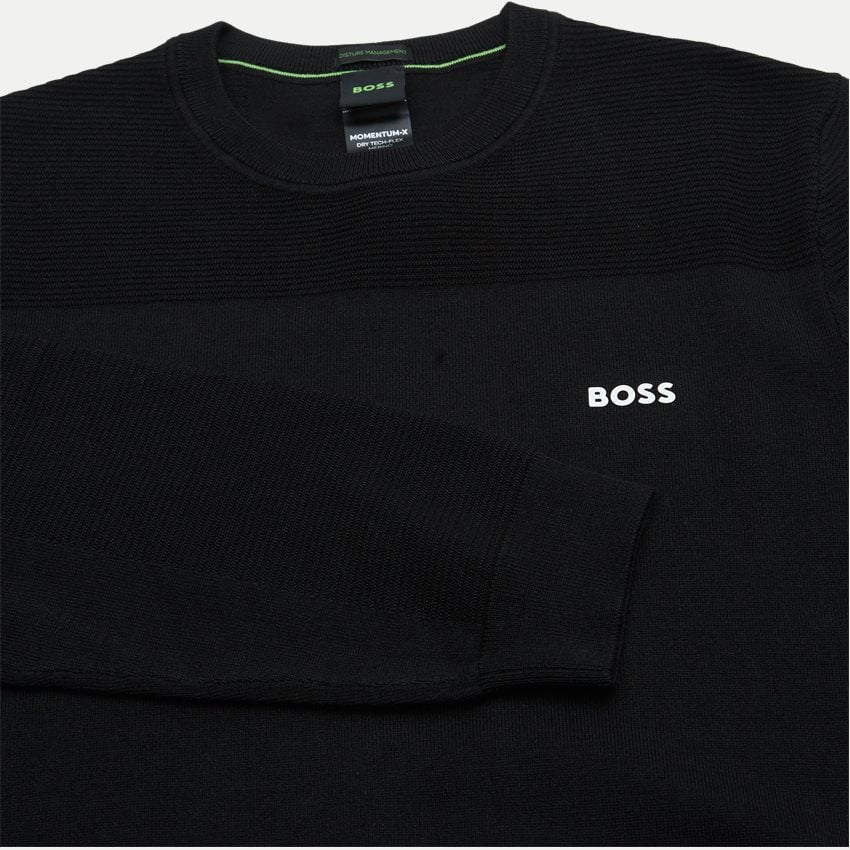 Hugo Boss Men's Momentum-X Crewneck Knit Sweater, Black
