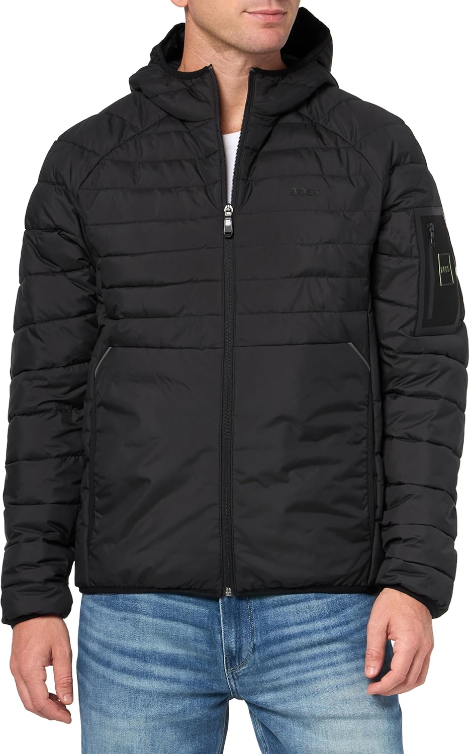 Hugo Boss Men's Thor Zip-Up Jacket, Black Black